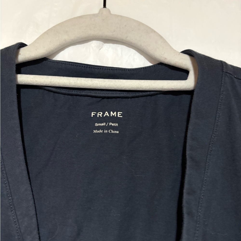 Frame Denim Charcoal V-Neck Tank Top